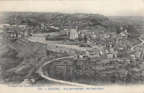 Caylus vue générale côté - vue,