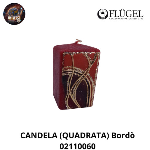 Candela bordò - (quadrata),