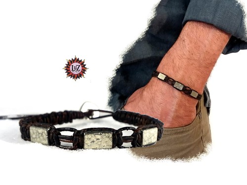 Bracciale uomo cuoio di - in,