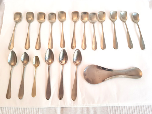 Servizio gelato alpacca - servizio, alpacca-silber