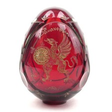 Uovo di cristallo tagliato