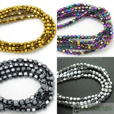 Pietra preziosa ematite naturale sfaccettata bicono lanterna perline argento ...