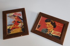 VINTAGE - 2 quadri vintage retrò PEPSI-COLA Bar Ristorante Pizzeria Locali Ecc.