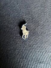 LOTTO 5PZ TOPPA TERMOADESIVA CAVALLO RALPH LAUREN-BIANCO sfondo BLU (LEGGERE!)