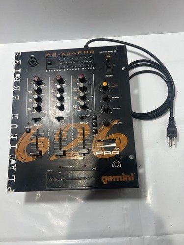 Gemini 626 pro mixer dj - pro,