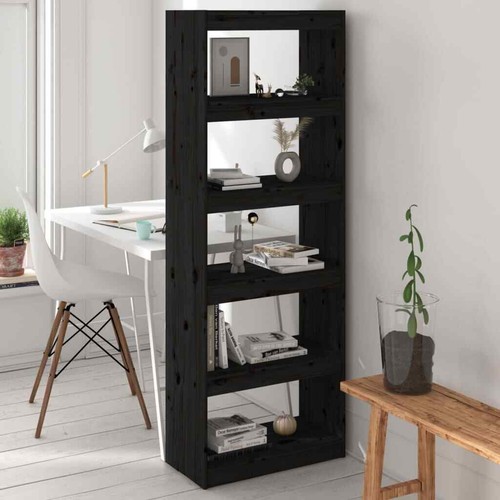 Vidaxl libreria divisorio nero - libreria/divisorio,