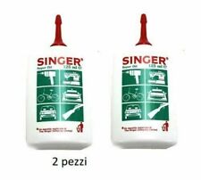 x2 OLIO OLIATORE ORIGINALE SINGER PER MACCHINE DA CUCIRE LUBRIFICANTE CUCITRICI