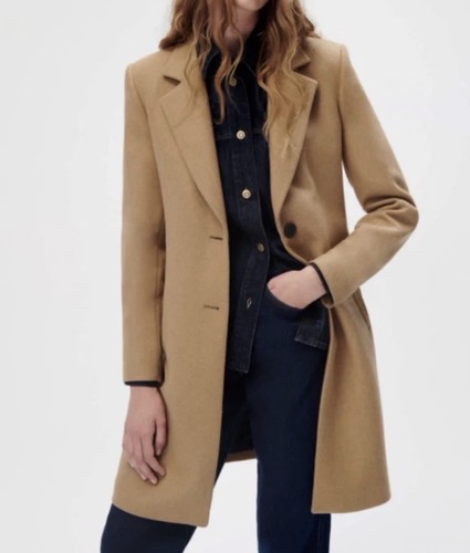Cappotto cammello misto lana