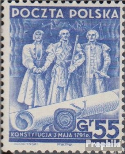 Francobolli polonia 1938 - polonia, mi