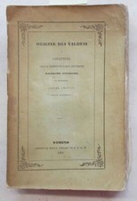 CHARVAZ Origine dei Valdesi e carattere delle primitive loro dottrine. 1838