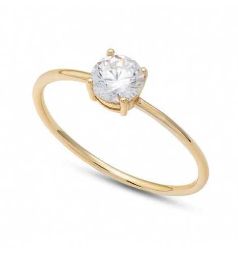 Anello solitario donna oro - anello,