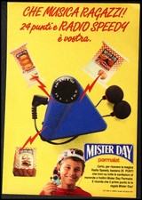 PUBBLICITÀ MISTER DAY PARMALAT - RADIO SPEEDY 1991 ADVERT WERBUNG PUBLICITÉ 