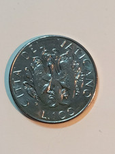 Moneta CITTA' DEL VATICANO Papa Giovanni Paolo II 100 Lire 1989 FDC