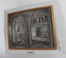 Quadro bassorilievo tecnica - quadro,