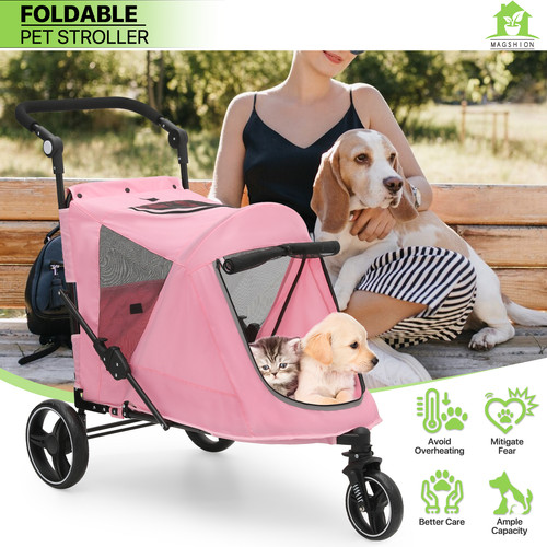 Passeggino per cani pieghevole - passeggino,