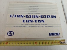 manuale uso manutenzione 1988 muletto Fiat E312/N E315N E/317.5N E12N E15N