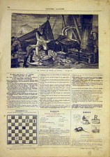 Antica stampa originale barca