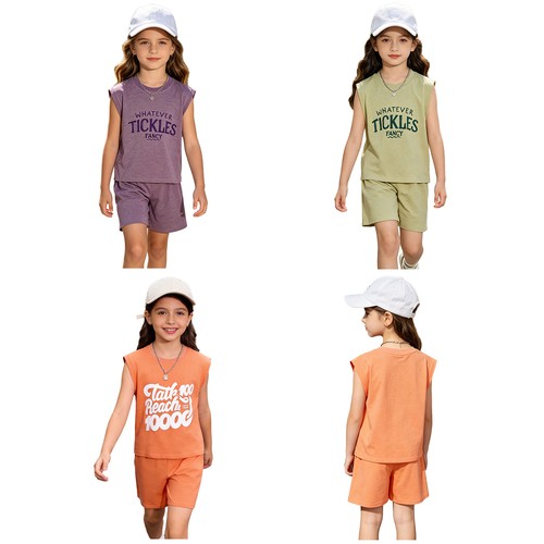 Set bambina smanicato due