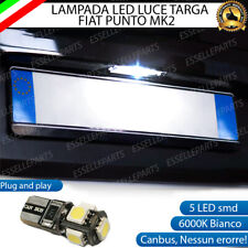 LAMPADA LED TARGA FIAT PUNTO 2 188 CANBUS 6000K BIANCO VERSIONI CON 1 SOLA LUCE