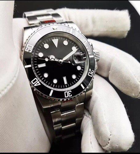 Black sub marine dive - watch, w/