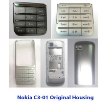 Tastiera 100% originale Nokia C3-01, 301, backcover, custodia fascia centrale