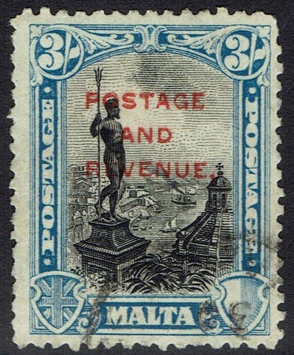 Malta 1928 affrancatura - malta, e