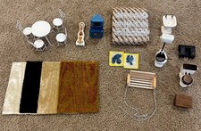 Lotto mobili bambola miniatura