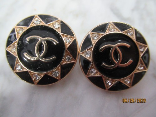 Chanel buttons 24mm black - buttons ,