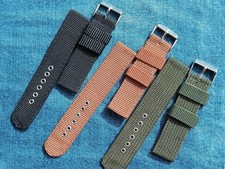 Cinturino orologio in nylon nato strap 20mm 22mm 24mm Nero verde marrone