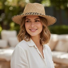 Cappello da sole donna tessuto