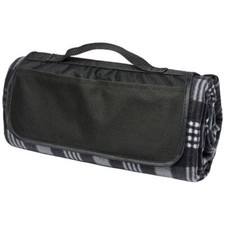 Coperta in pile picnic pic nic motivo scozzese NERO 135x120 cm 0SIX