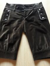 Pantalone da donna a stile impero in velluto marrone Zara Tg. M