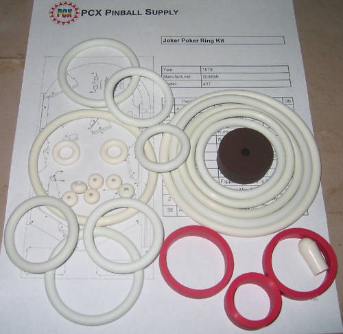 Kit anello gomma flipper - , poker