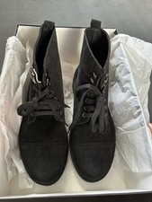 Stivaletti uomo Stefano bonfiglioli neri in pelle scamosciata nuovi con scatola made in Italy 40