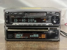 Kenwood R705i D705 1DIN+1DIN Car Audio CD Cassette Deck Testato Vintage Giappone