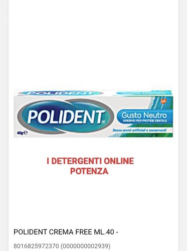 Polident crema adesiva free - polident,