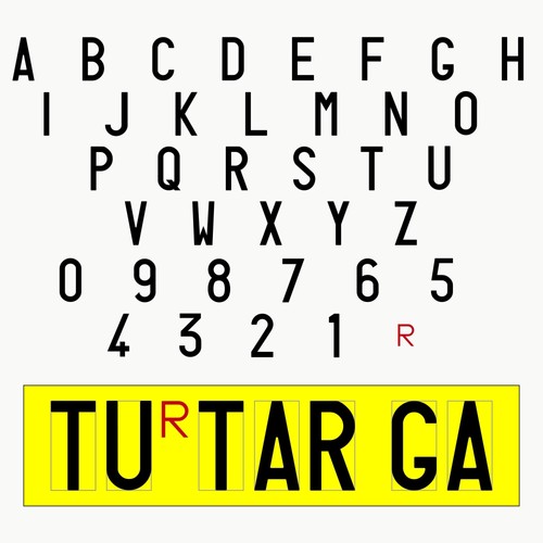 Set lettere numeri - lettere, adesivi