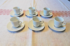 Richiard Ginori MUSEO BIANCO - N. 6 tazzine da  caffè con piattino