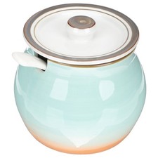  Barattolo Zucchero Ceramica Di Condimento in Cucina Contenitore Per Coperchio