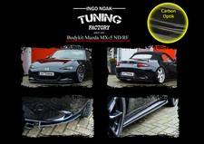 Bodykit spoiler anteriore diffusore posteriore soglia ABS per Mazda MX-5 ND effetto carbonio