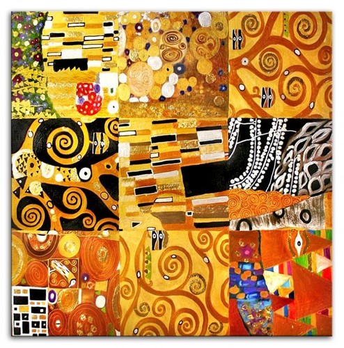 Gustav klimt 90x90cm dipinto - klimt,