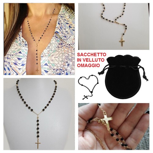 Collana rosario uomo donna - collana,