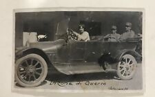cartolina foto AUTO D’EPOCA ZONA MILITARE militari 1916 ww1