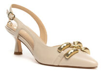 GOLD & GOLD GD06 DECOLLETE DECOLTE SLINGBACK FORMALI DONNA BEIGE