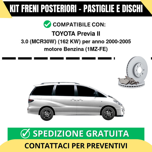 Kit freni posteriori - kit, toyota