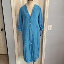 Abito midi ZARA XS blu 100%