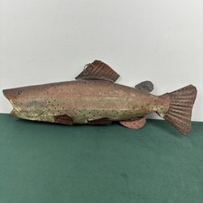 Vintage Metal Trout Fish Wall