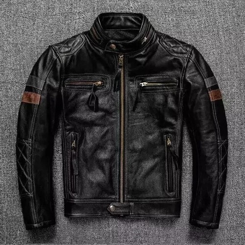 Giacca pelle uomo - pelle, motociclista
