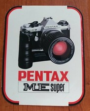 ADESIVO PENTAX ME SUPER PUBBLICITA ANNI 80 STICKER VINTAGE 14X11 CM