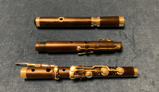 Antico flauto irlandese vintage vecchio in legno 8 chiavi